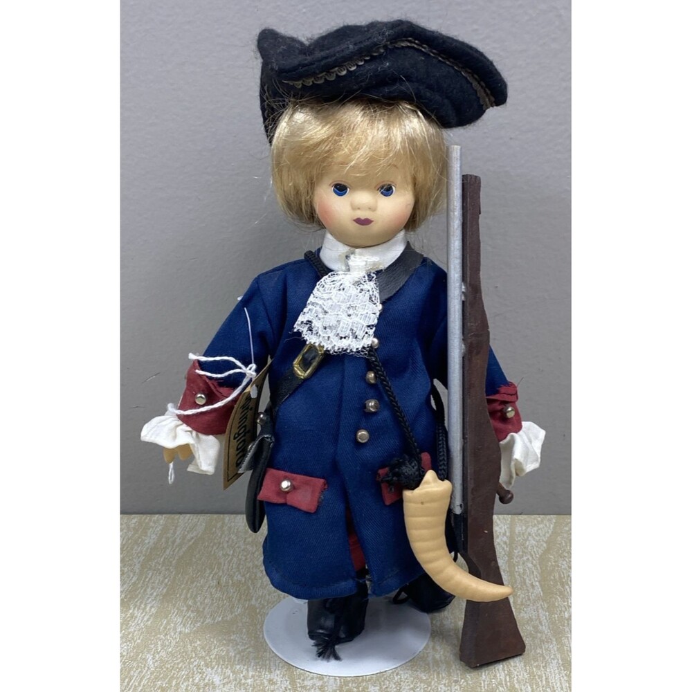 Vtg Springfield Civil War Doll "Children of the Civil War" 9" Porcelain with Tag